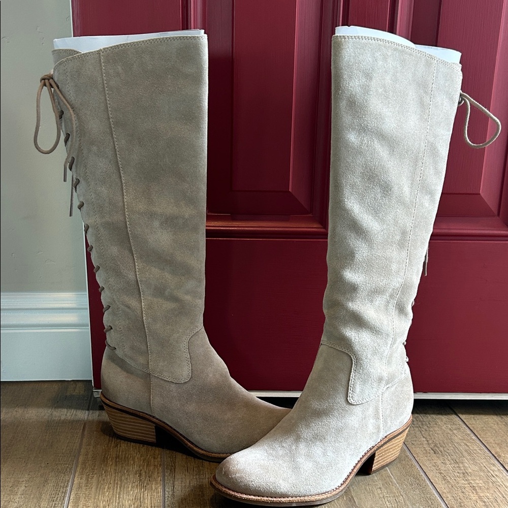 Sofft Sharnell Tan Beige Knee Boots